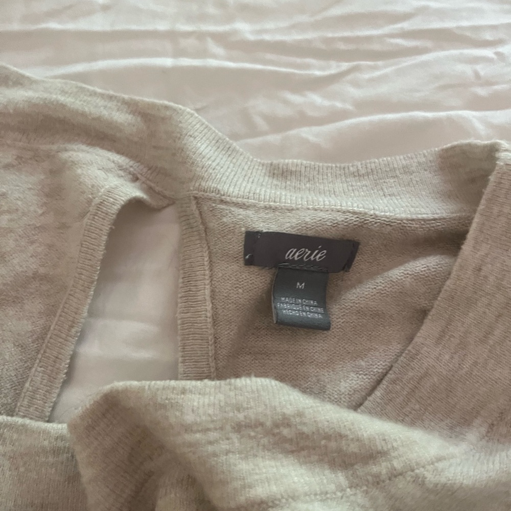Aerie open tie-back Sweater